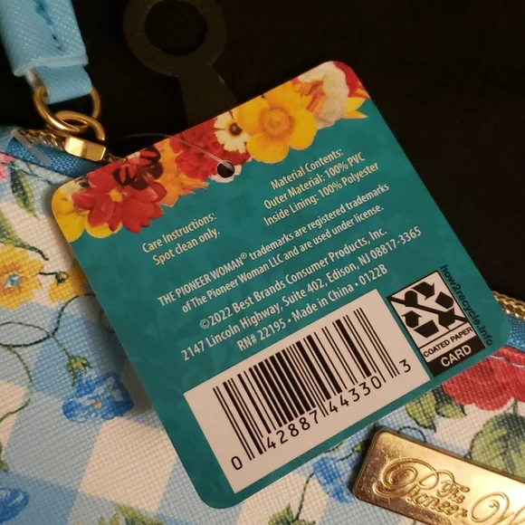 The Pioneer Woman Sweet Rose Cosmetic Bag 8.5" x 7"of - Picture 9 of 10